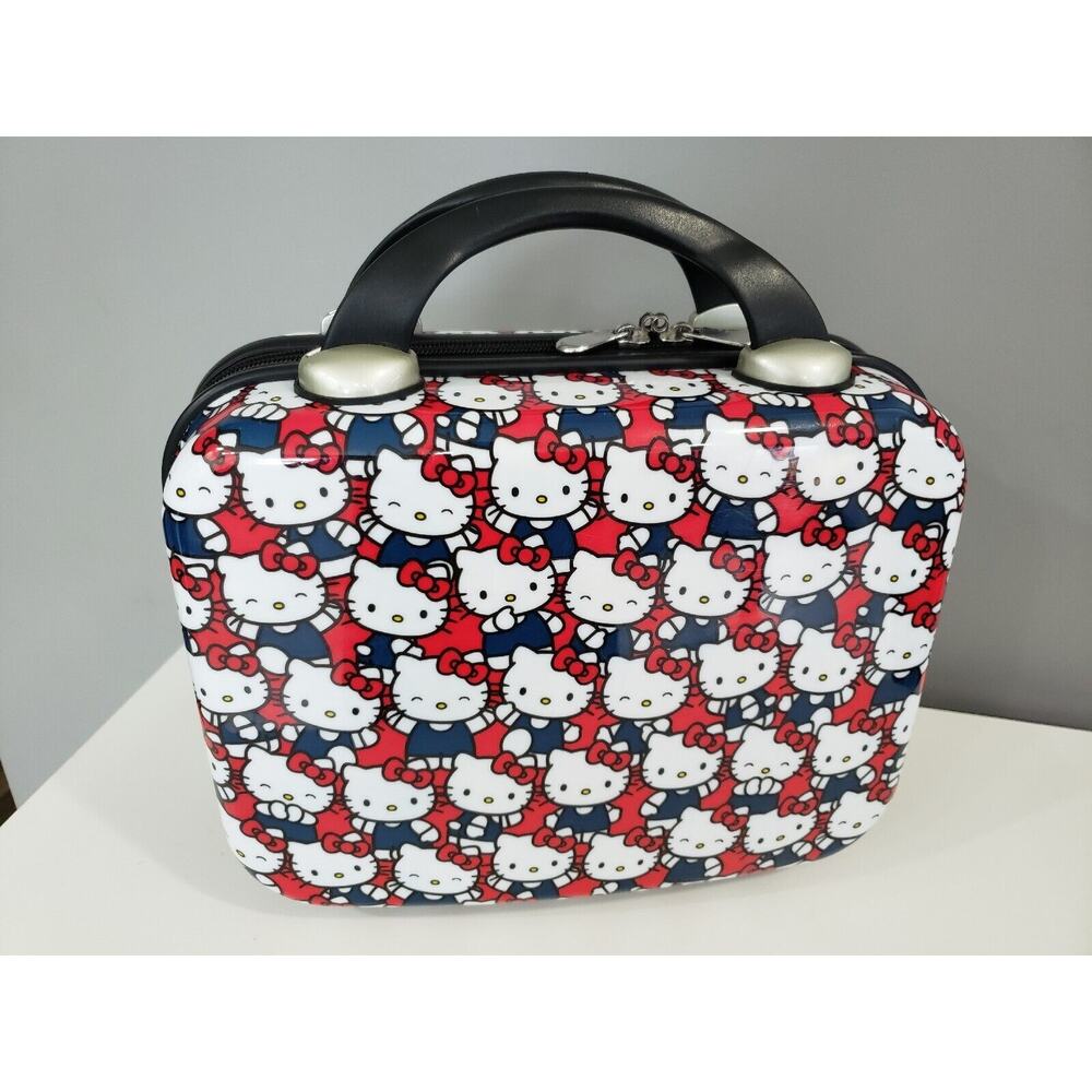 Hello Kitty Sanrio Hardcase Cosmetic Luggage Carry On‎ Case Bag 2014